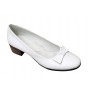 Pantofi dama casual din piele naturala , alb - STD21A